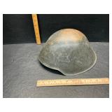 Vintage metal military helmet
