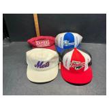 4 vintage hats