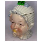 1880s German tobacco humidor/dresser jar