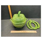 Technique cast iron enamel pot and hot plate