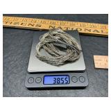 Sterling silver necklace 38.55 grams