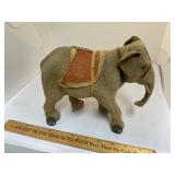 Early 20th century mohair Elephant pull toy