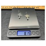 8.15 grams sterling silver earrings