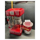 Popcorn popper and buckets