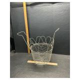 Vintage French egg basket