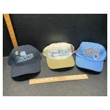 3 UNC hats