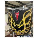 Large metal Pontiac sign