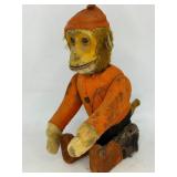 1920s Schuco German mechanical bellhop Monkey