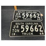 2 1968 SC tags