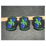 3 green hornets patches