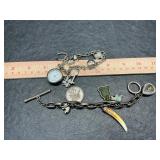 2 vintage charm bracelets