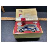 Die cast truck and a bank