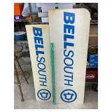 2 Bell South fiberglass signs