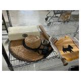 Tote with miscellaneous items