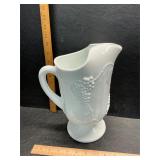 Milk glass pitcher