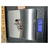 Sterling silver necklace and earrings