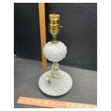 Milk glass lamp