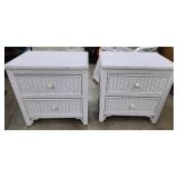 Henry Link Wicker night stands 24*17*24 tall