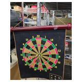 Magnetic dart board and darts