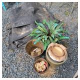 Flower Pots & Tarp