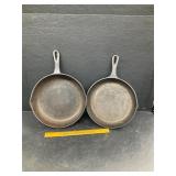 2 Cast Iron Pans