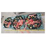 3 large wreaths