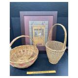 Picture & 2 Baskets