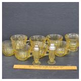 Yellow Glass Cups & Shackers