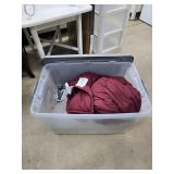 Weighted blanket and blow up mattress