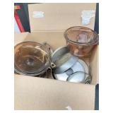 Box Lot of Pots