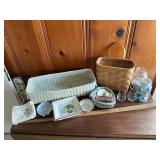 Miscellaneous glassware and other items