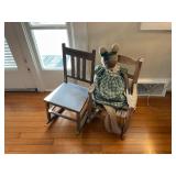 2 vintage small rockers and bear