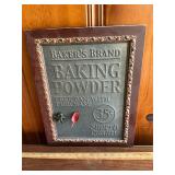 Metal baking powder sign