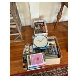Books and clock