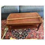 Leather top Coffee table