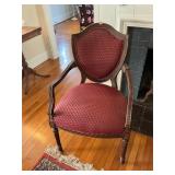 Pair of vintage shield back chairs