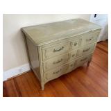 3 drawer French provincial chest and contents