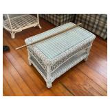 Glass top wicker top
