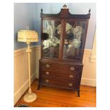 Antique mahogany china cabinet (cabinet only)