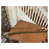 Antique true temper steel fishing rod