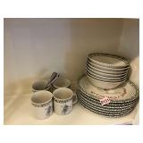 Winter themed stoneware Dishes
