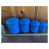 Enamel canister set