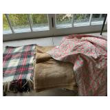 Quilt and blankets