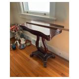 Vintage swivel top mahogany game table