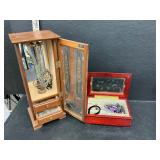 2 Jewelry boxes w contents