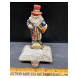 Cast Iron Patriotic Santa Hanger