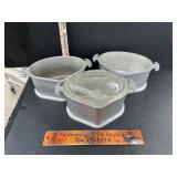 3 aluminum pots 1 lid