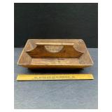 Vintage Wood Tote Tray