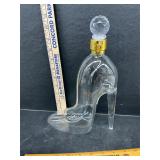 Glass shoe bottle