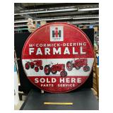 International Harvester metal sign